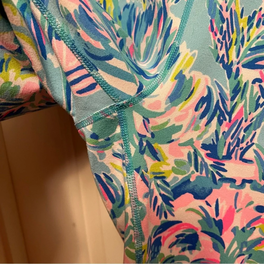 Lilly Pulitzer Weekender High Rise Midi Leggings Cabana Cocktail Size XL - Picture 6 of 6